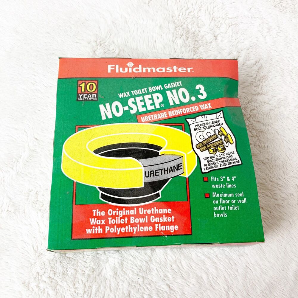 Fluidmaster wax toilet gasket NO-SEEP No 3 Urethane wax toilet bowl gasket